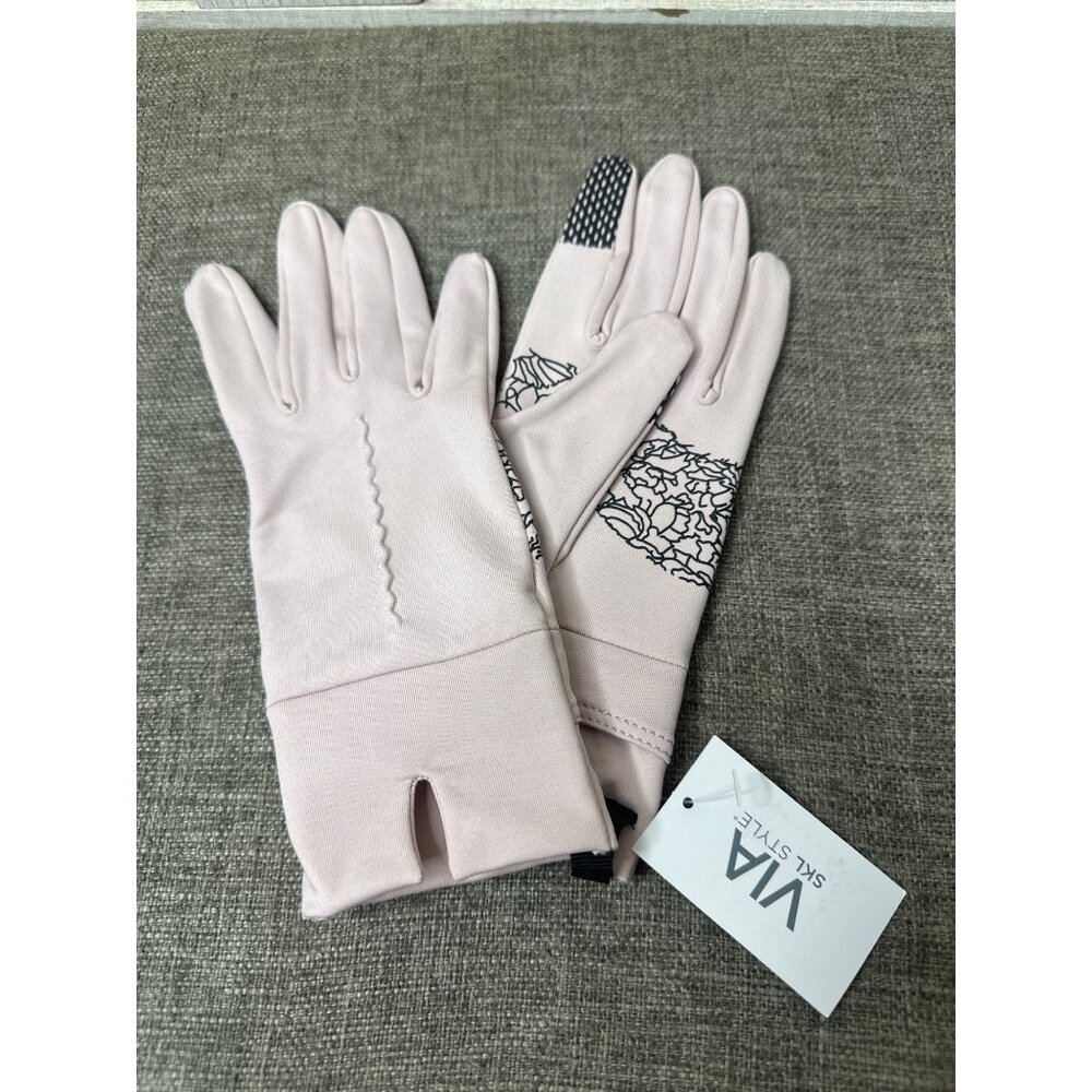 Womens OTG Gloves M/L Blush By Via SKL Style Touchscreen Compatible